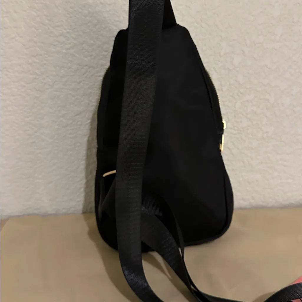 Black Quilted Sling Bag - Image 4