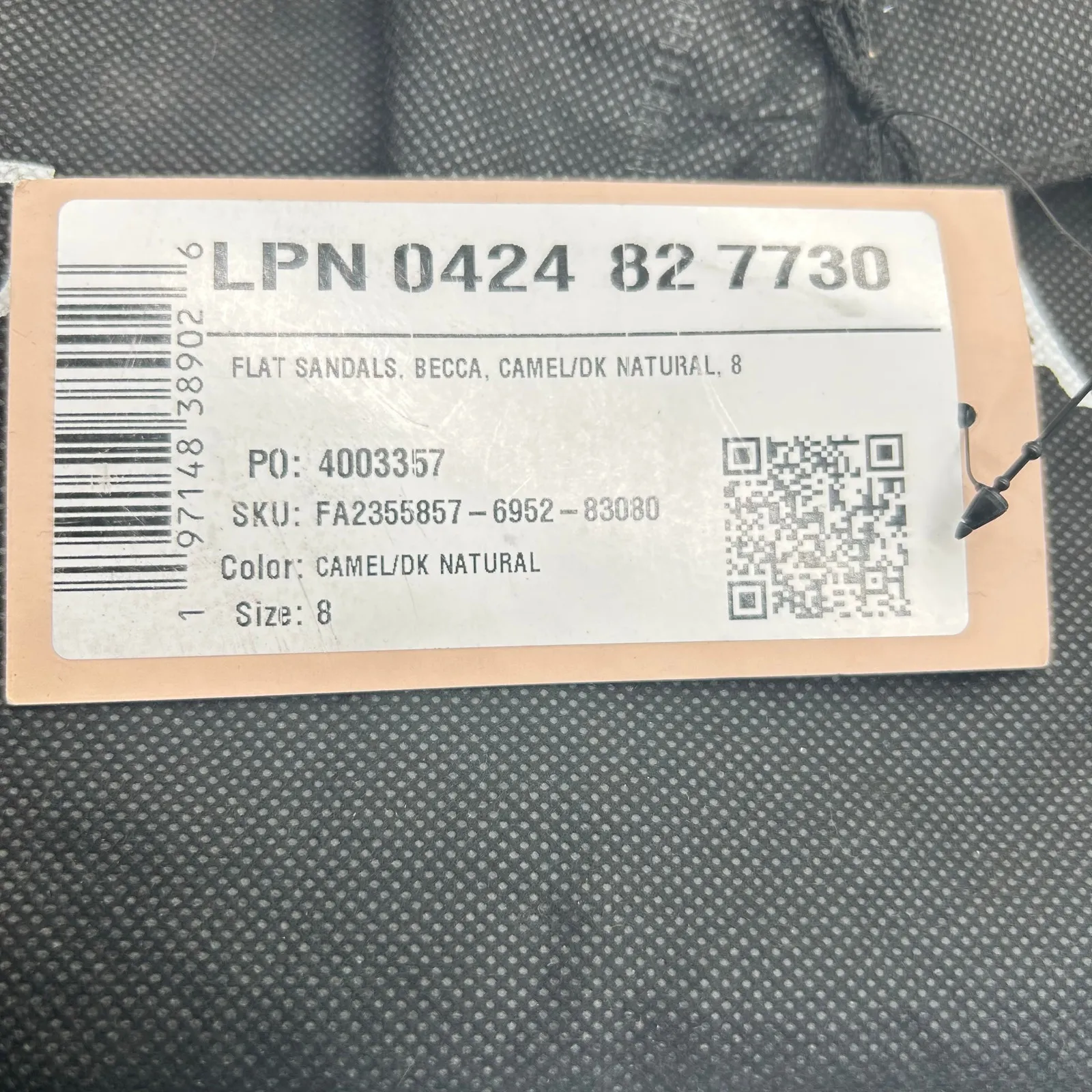 Justfab Becca Flat Sandals Womens 8 Brown Woven Upper‎ Comfortable Slip - Image 3