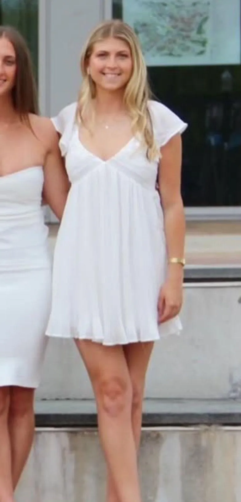 Graduation Lulus Dress White - Image 2