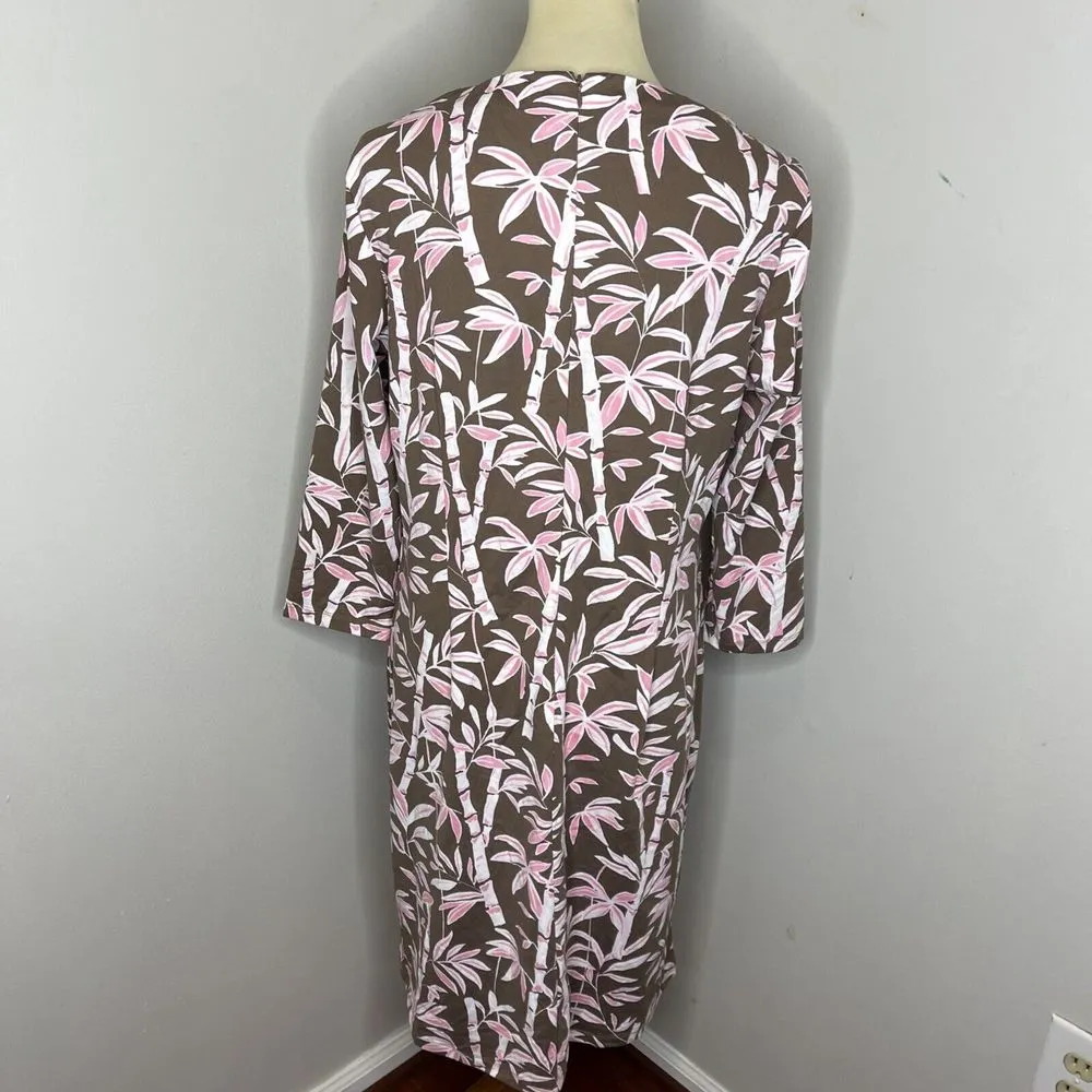 NWT J. McLaughlin Sophia Dress in‎ Brown Pink Bamboo Grove Catalina Cloth XL - Image 3