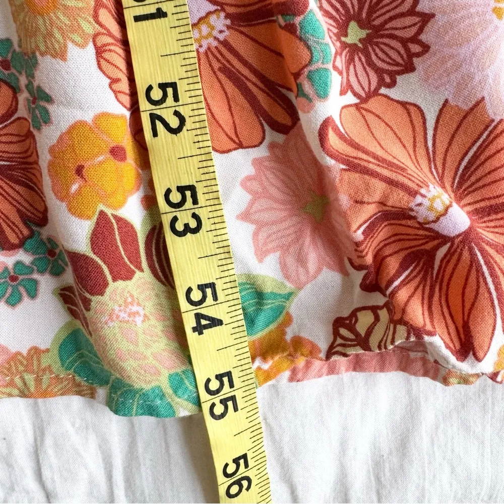 As U Wish Floral Womens Maxi Dress Boho Tie Back Halter Tiered Festival Summer L - Image 13