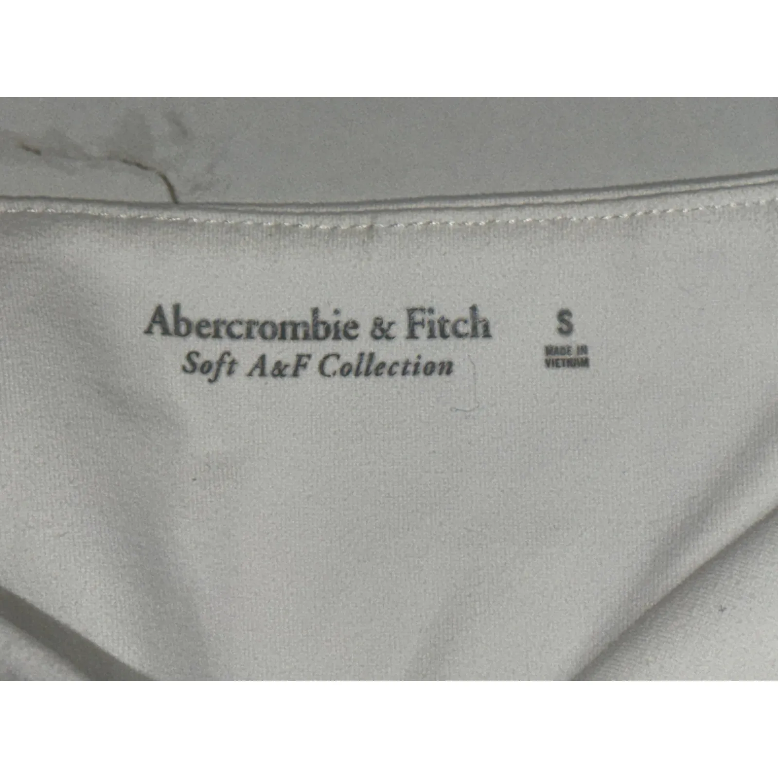 NEW Abercrombie & Fitch Soft AF White Square Neck Sleeveless Bodysuit Women Sz S - Image 3