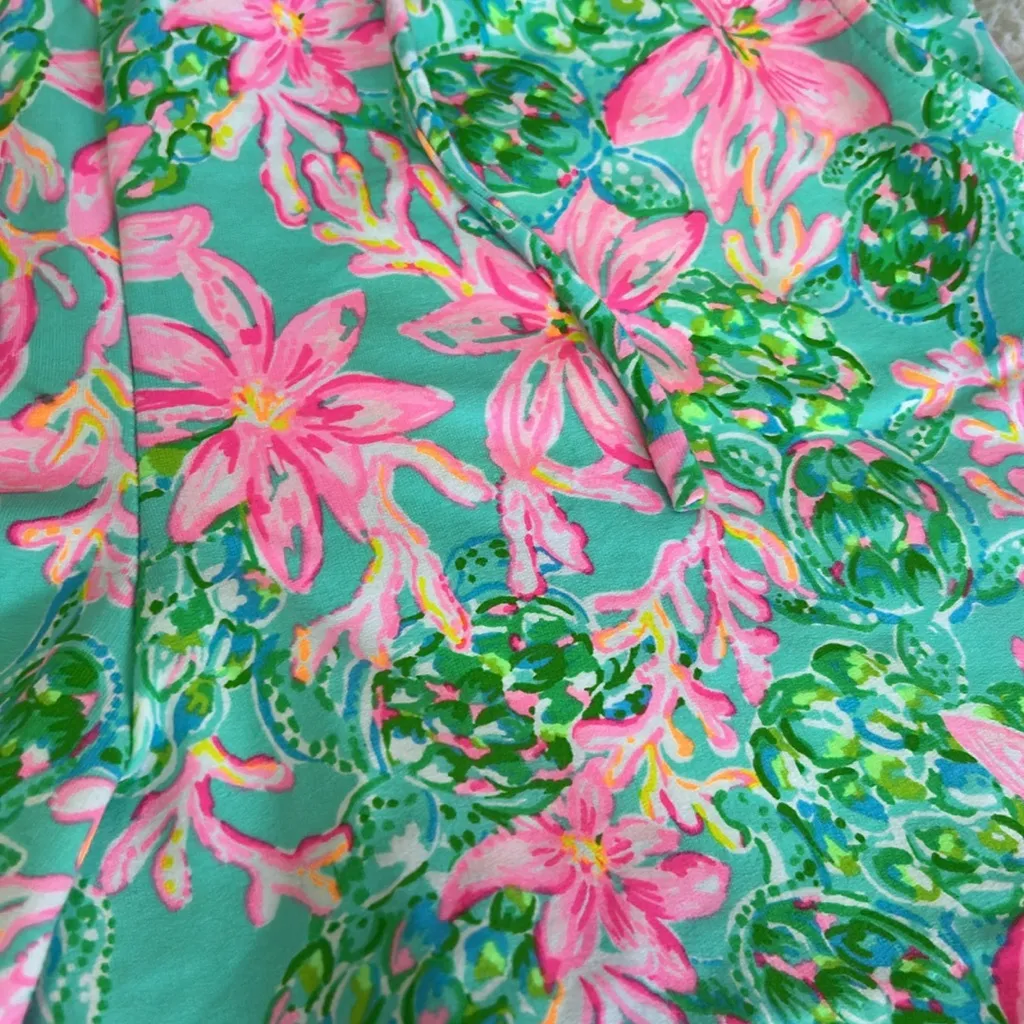 Lilly Pulitzer Jace Strapless Romper Surf Blue So Shellegant - Image 8