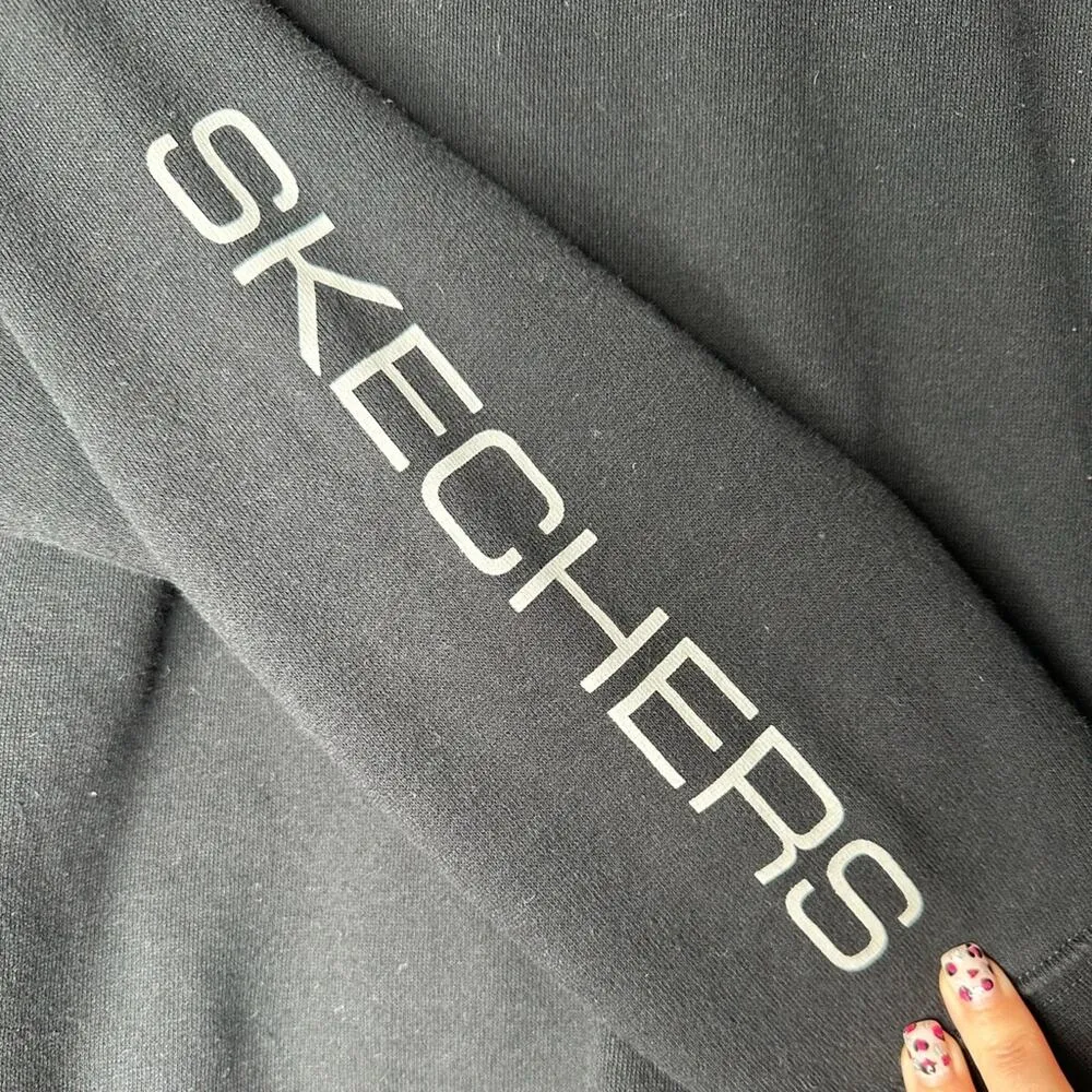 Womens Casual Black Logo Crew Neck Pullover Sweatshirt Size XS - Image 5