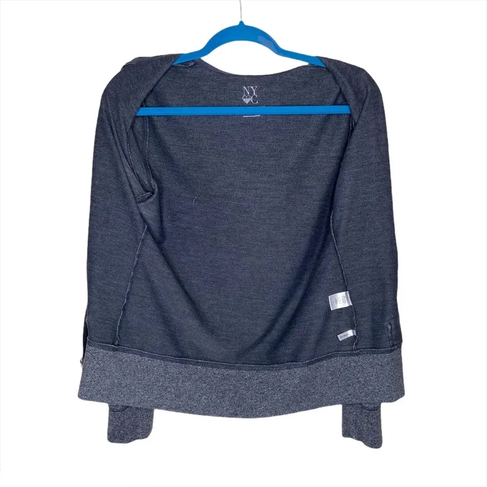 NY&CO Dark Gray Charcoal Full Zip Up Hoodie - Image 4