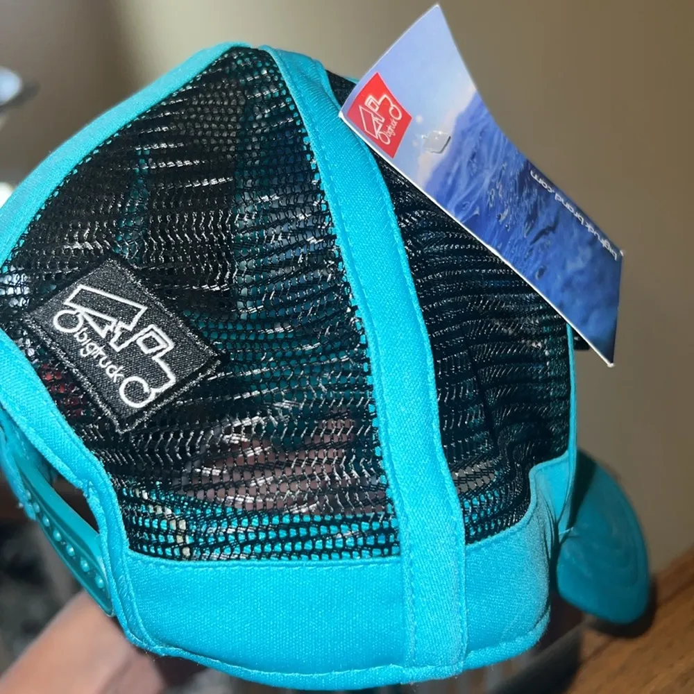 Trucker hat. Flat bill. Wanderlust. Never been worn. - Image 4