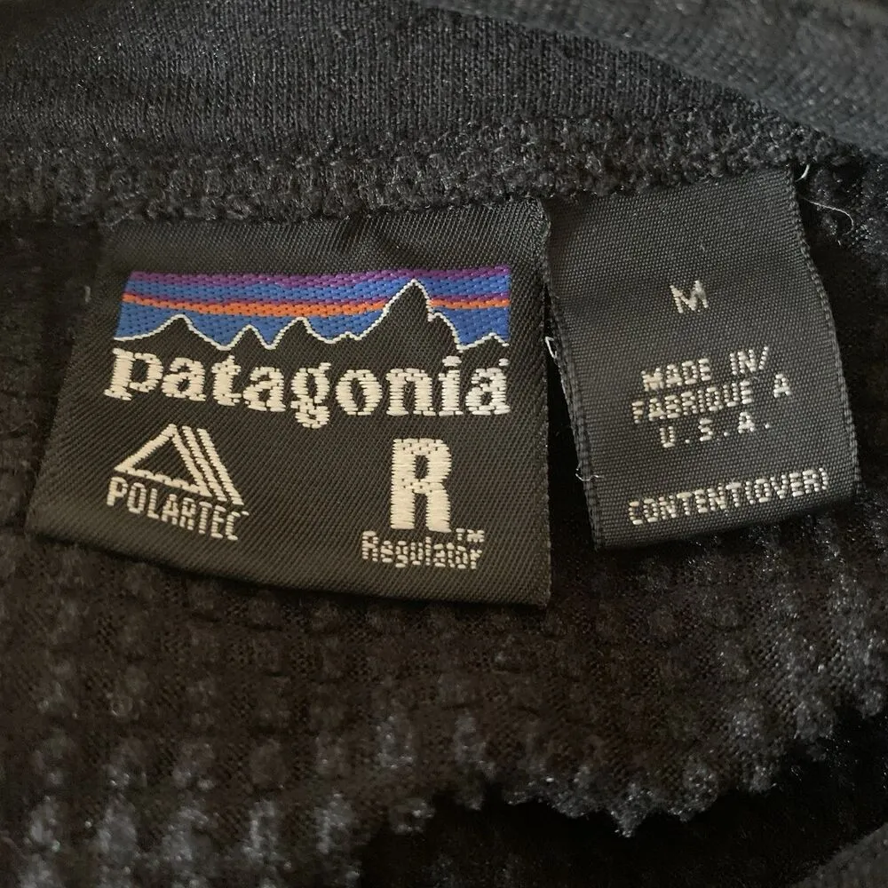 Vtg Patagonia Regulator Vest Polartec Black Half 1/2 Zip Made USA Women’s? Sz M - Image 10