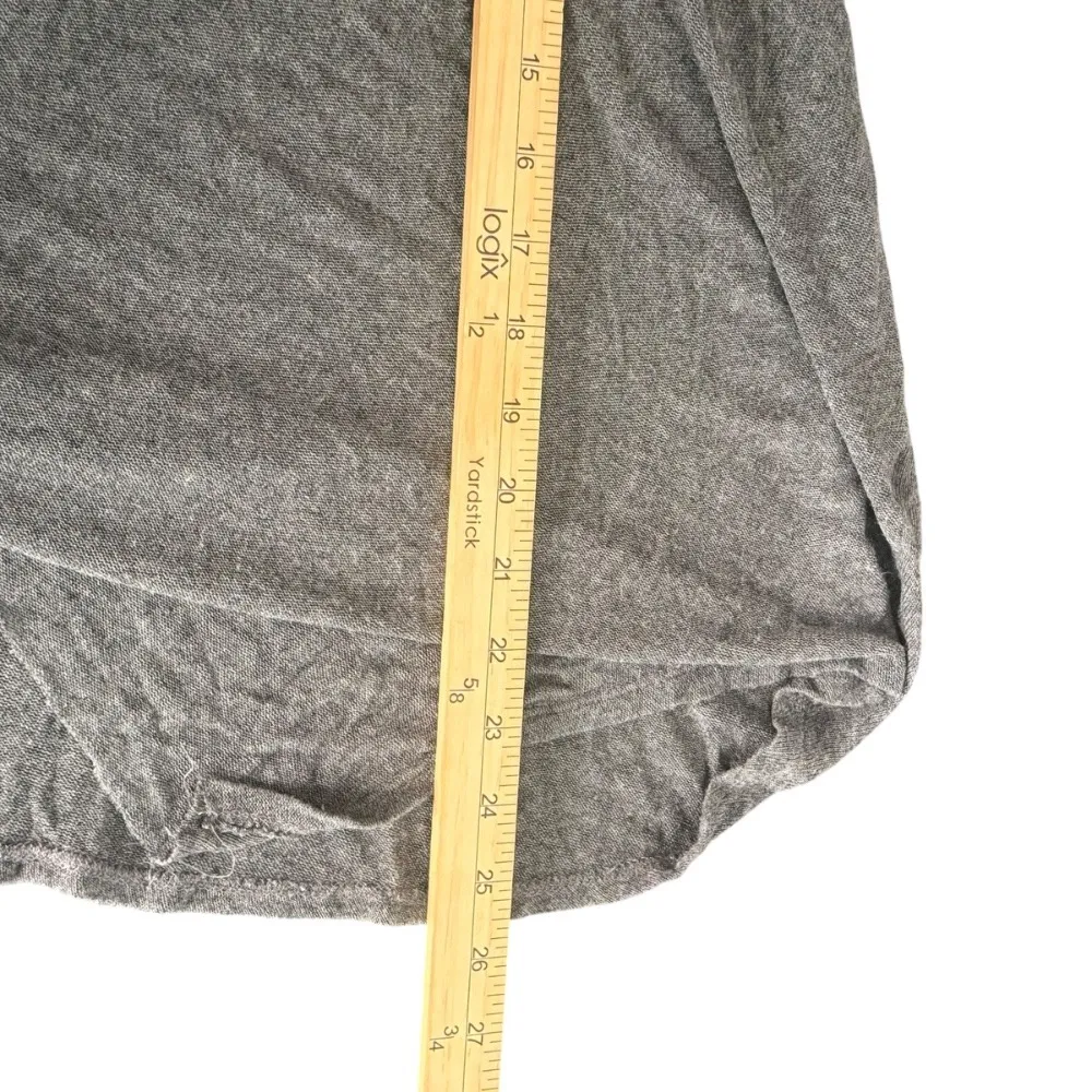 Womens Gray‎ Cocoon Wrap Draped Top Size S Long Sleeve Lagenlook Quiet Luxury - Image 13