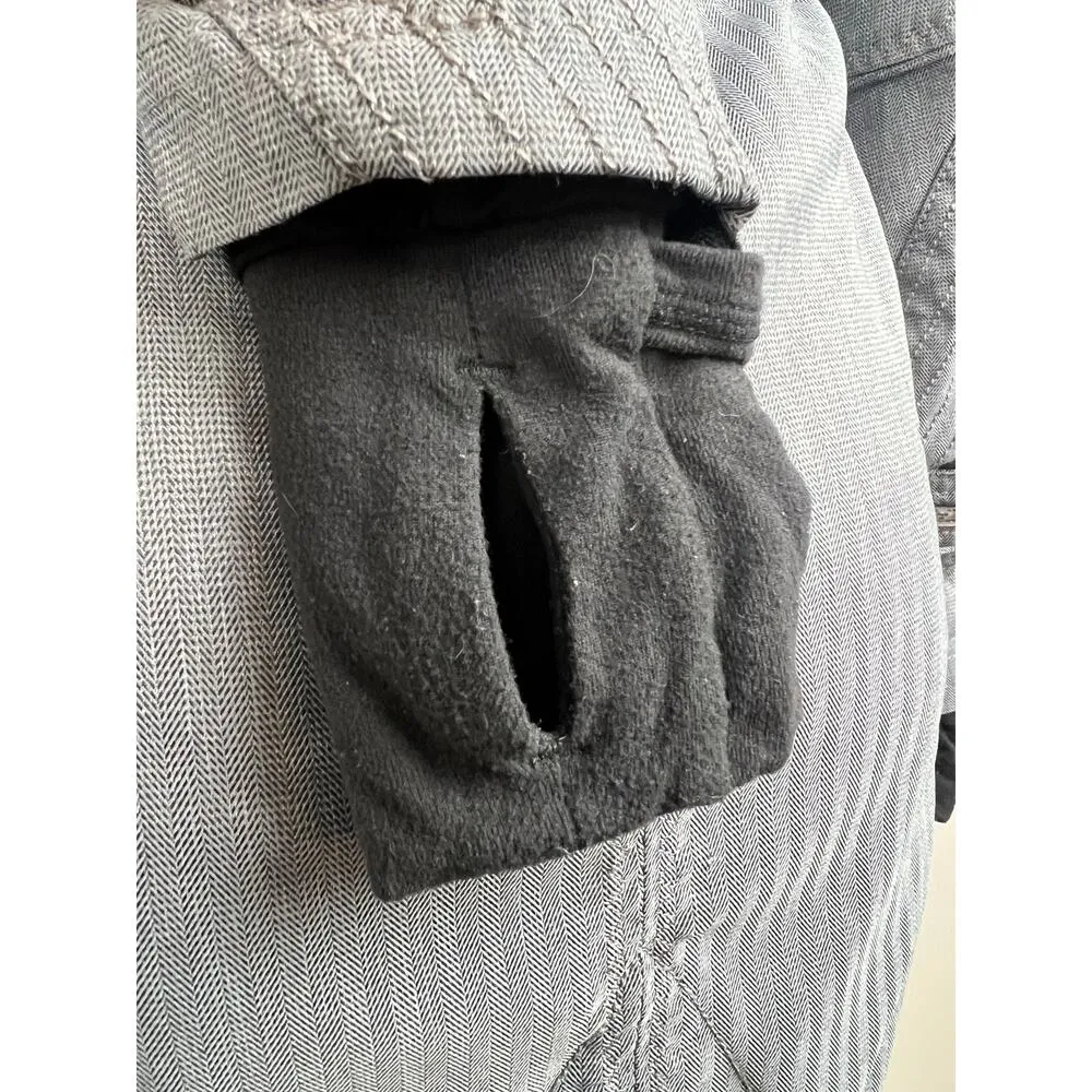 Lululemon  Apres Run Anorak Jacket in Black Heathered Deep Coal Herringbone 4 - Image 6