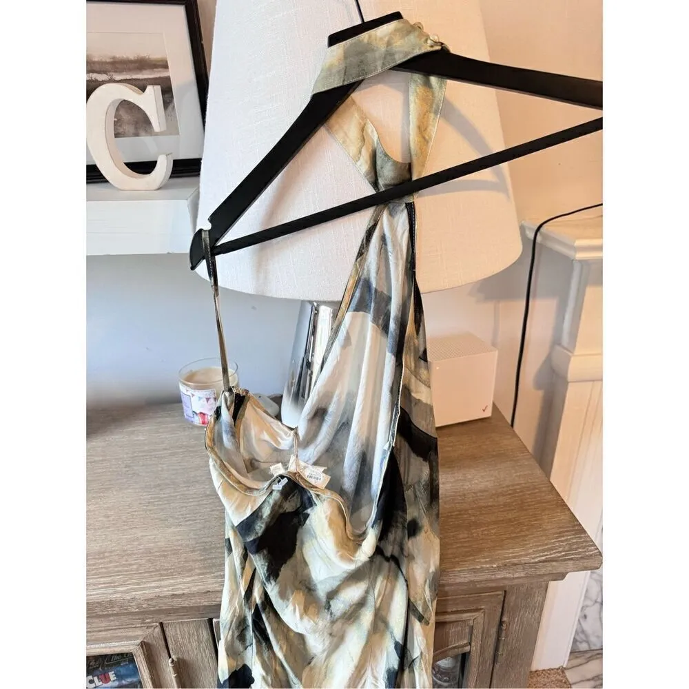 Free People  - Let Me Be NWT Halter Abstract Maxi Dress Size Medium - Image 10