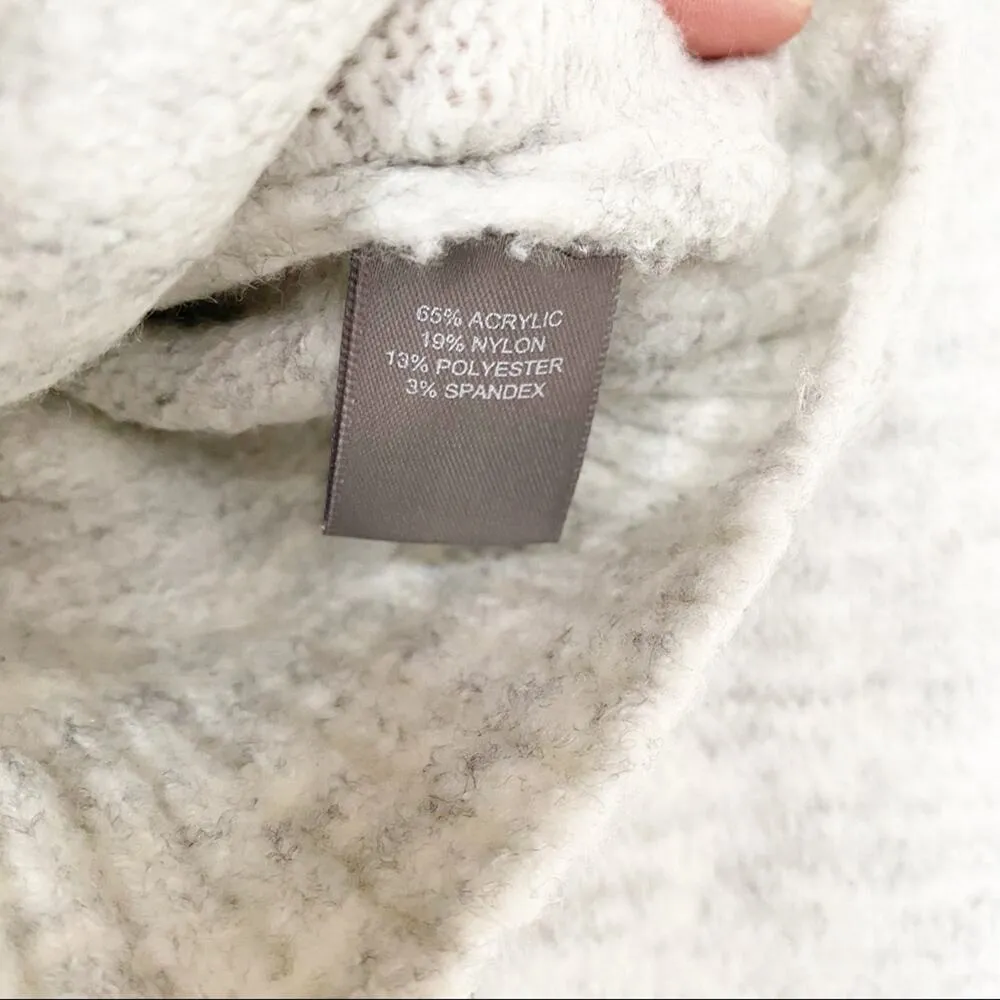 Marled Reunited Clothing Grey Soft Plush Turtleneck Sweater Size XS - Image 5