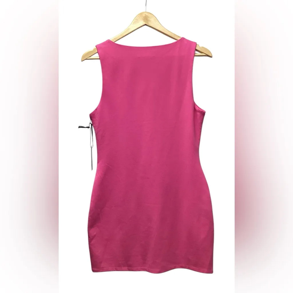 H:ours Marquee mini dress. Size Large. Fuchsia - Image 6