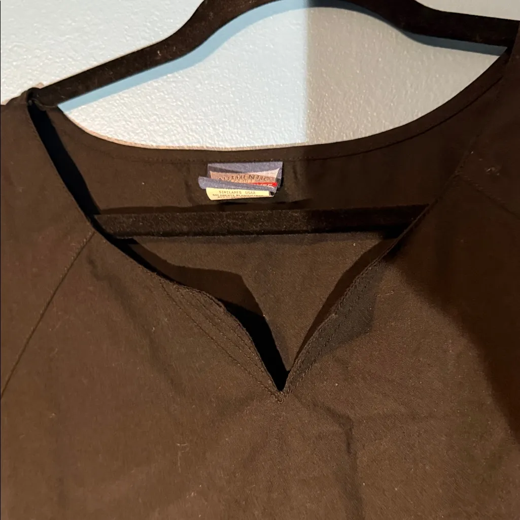 Cherokee Scrub Top Classic Black Women's Top - Image 4