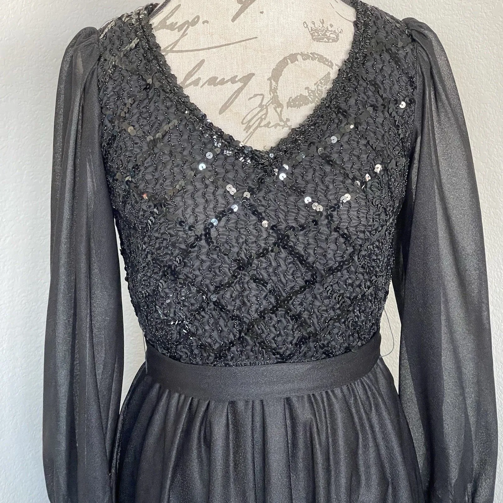 Vtg 60s 70s Mary Martin Florida Dress XS - Image 9