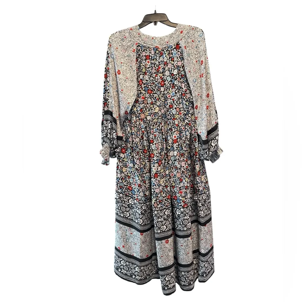See By Chloé Janis Patchwork Midi Dress Multicolor Boho Designer Fairycore XS - Image 7