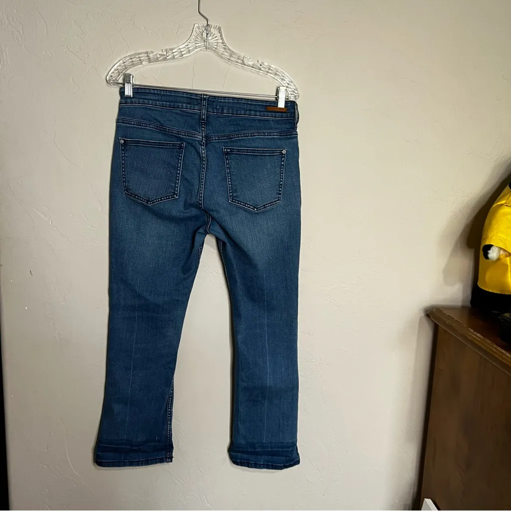 Pilcro for Anthropologie High Rise Bootcut Crop Denim Jeans - Image 9