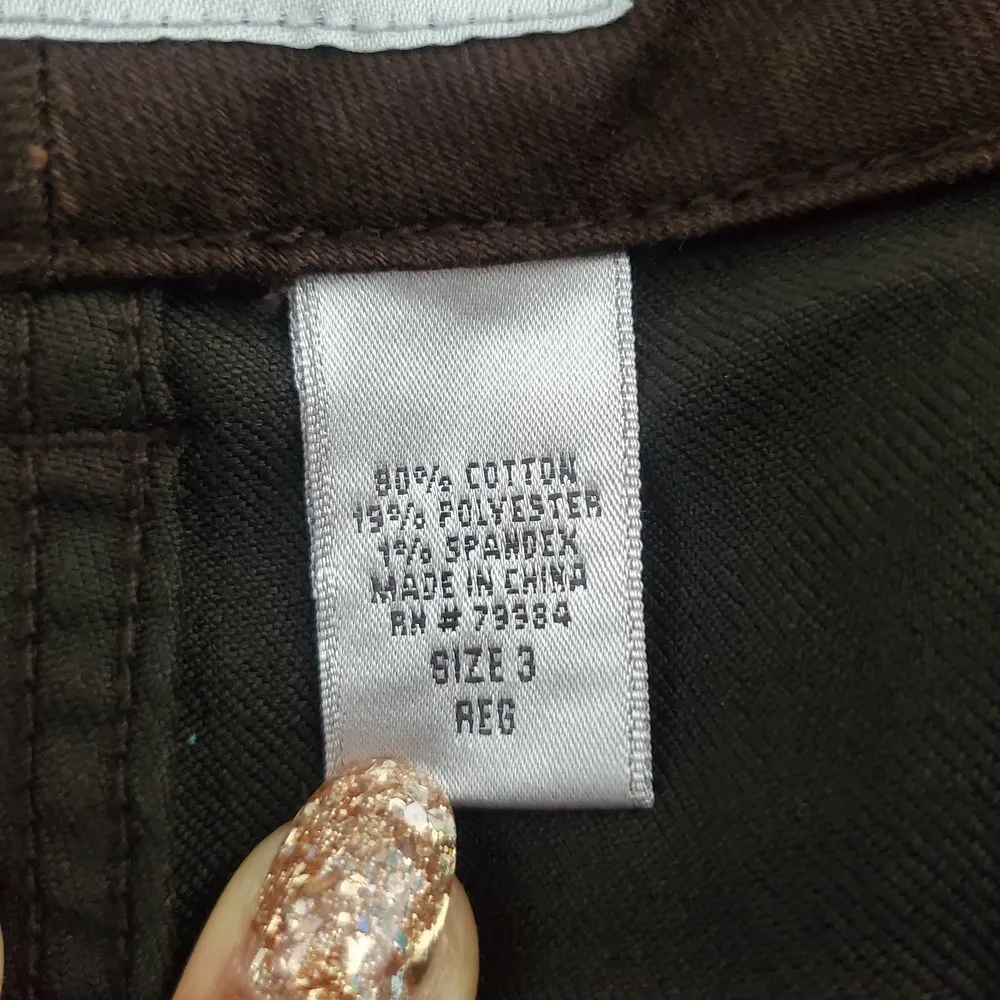 Chico's Platinum Denim Ultimate Boot Cut Brown Jeans 3 Regular 16 - Image 7