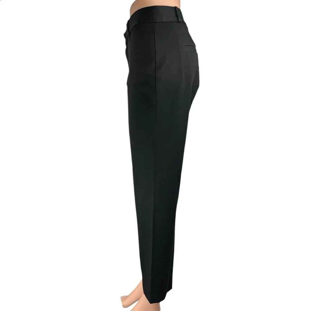 Banana Republic Sloan Curvy Fit Black Straight Leg High Waist Trousers Pants 10 - Image 2
