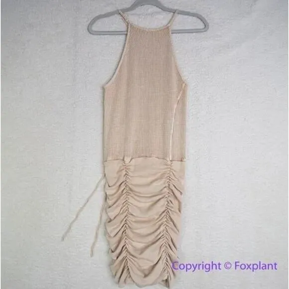 New! Free‎ People FP One Katya Thermal Tank mini Dress cream/beige, size M - Image 8