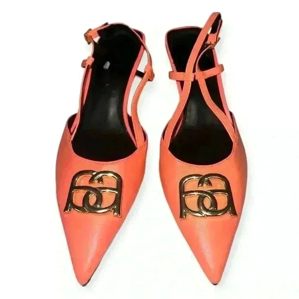 Sherwood women's trim detail mid heeled shoes size 6 - Image 2