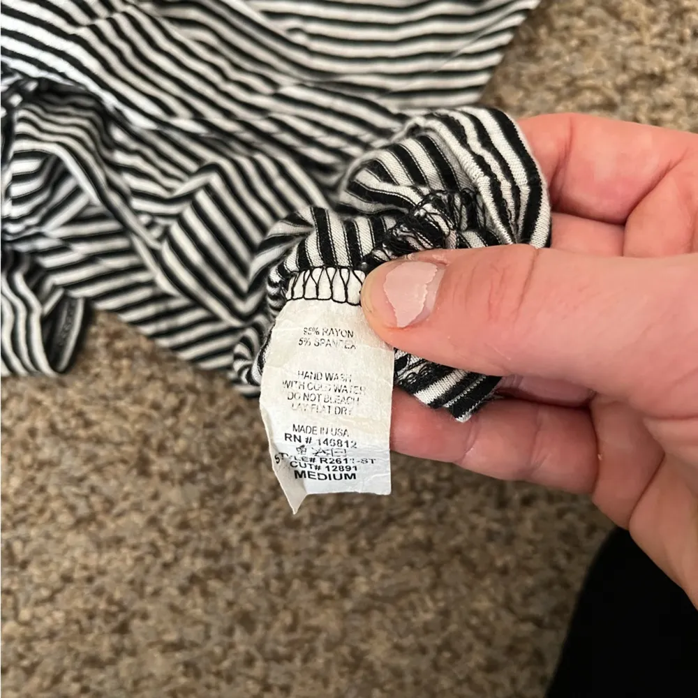 Caution to the wind striped top - Image 5