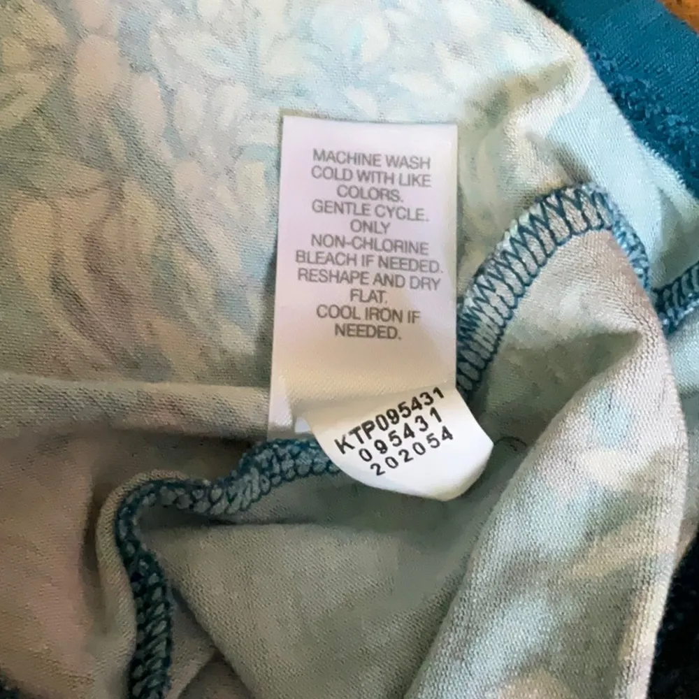 J. Jill Wearever Collection Ballet-Sleeve Crewneck Floral Top Sz. L - Image 5