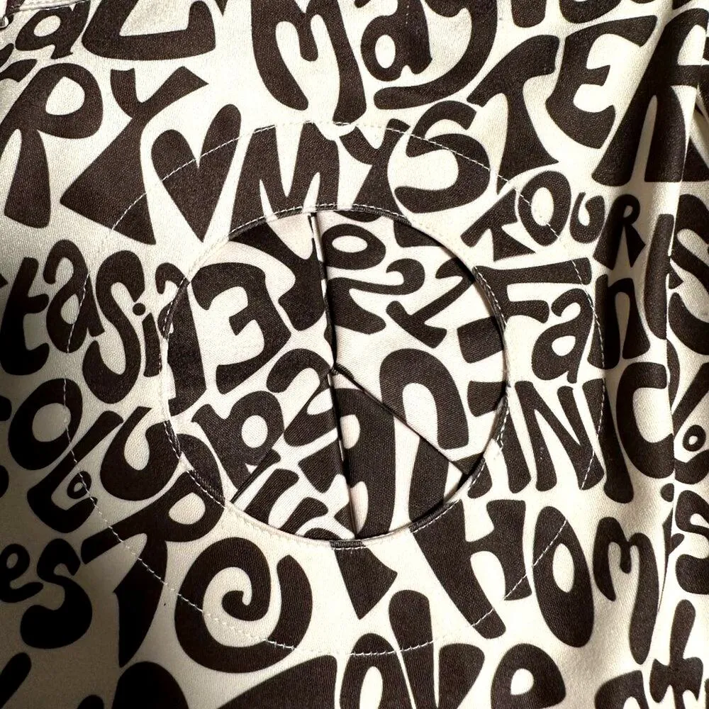 Free People Scooby Pants Peace Sign Pockets House of Sunny 12 - Image 6