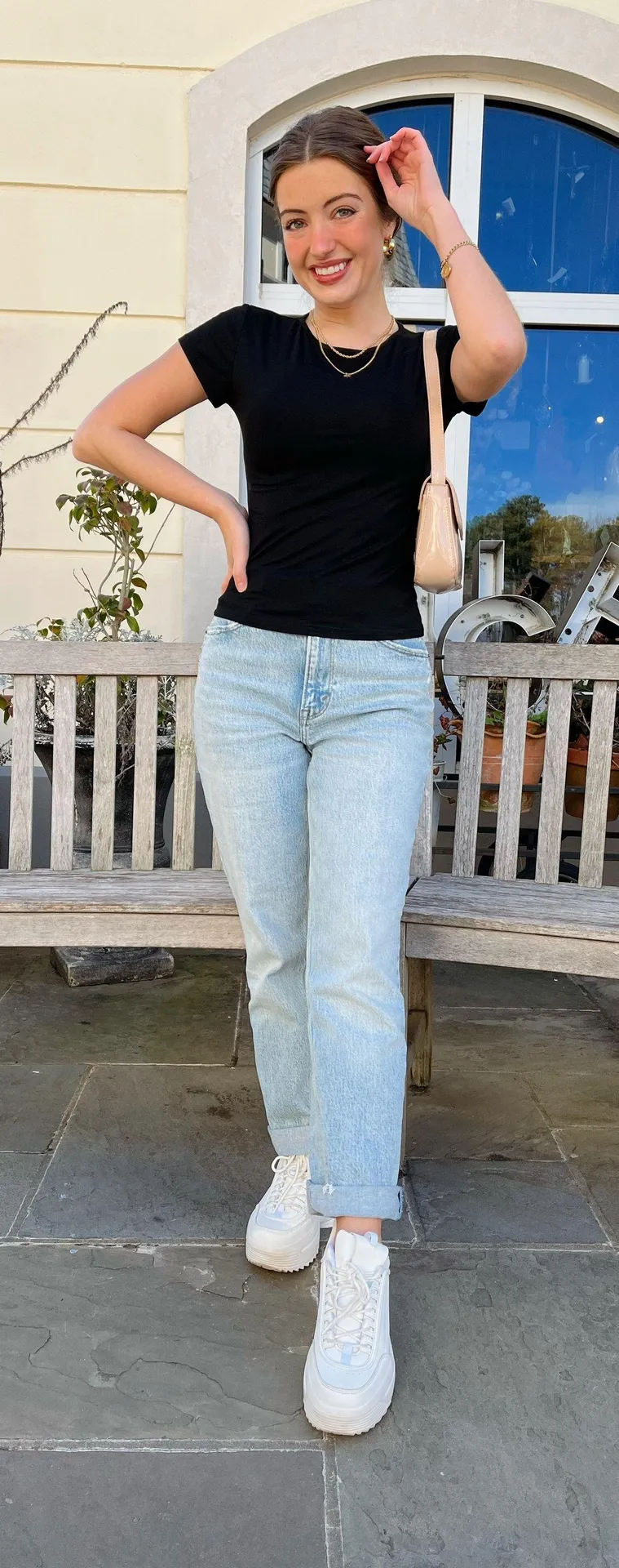 NWT Basic Black Fitted Tee  - Image 4