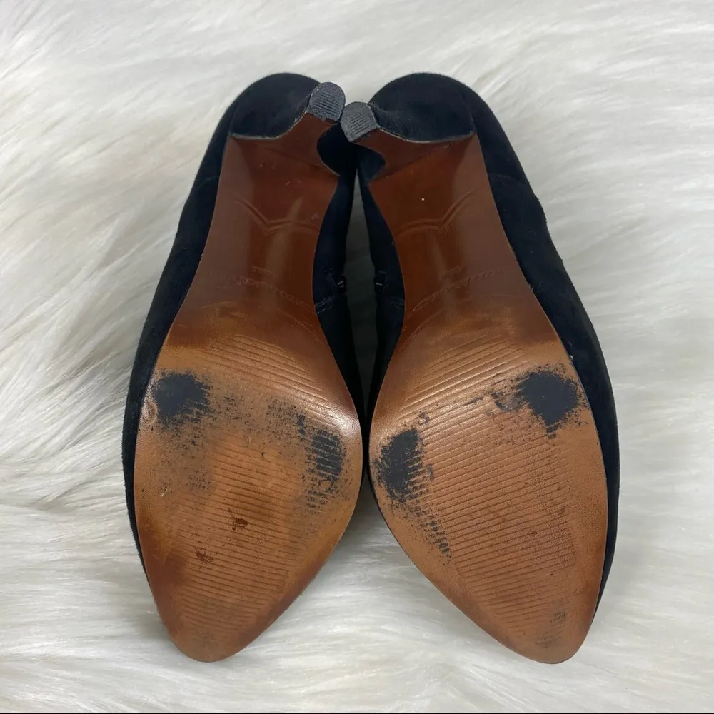 Enzo Angiolini Eayilin Black Leather Suede Booties - Image 10