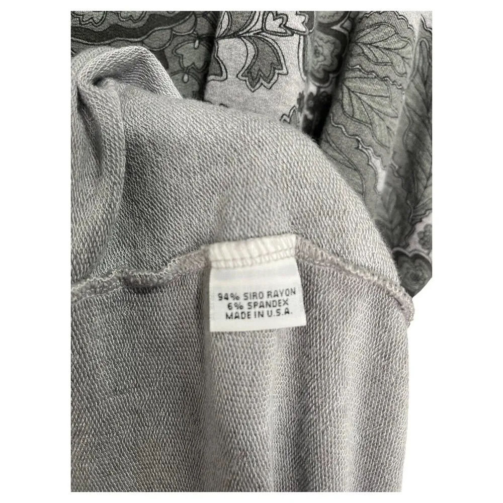 New Bryn Walker Dress Womens Small Alanna French Terry Floral Cocoon Tunic - Image 6