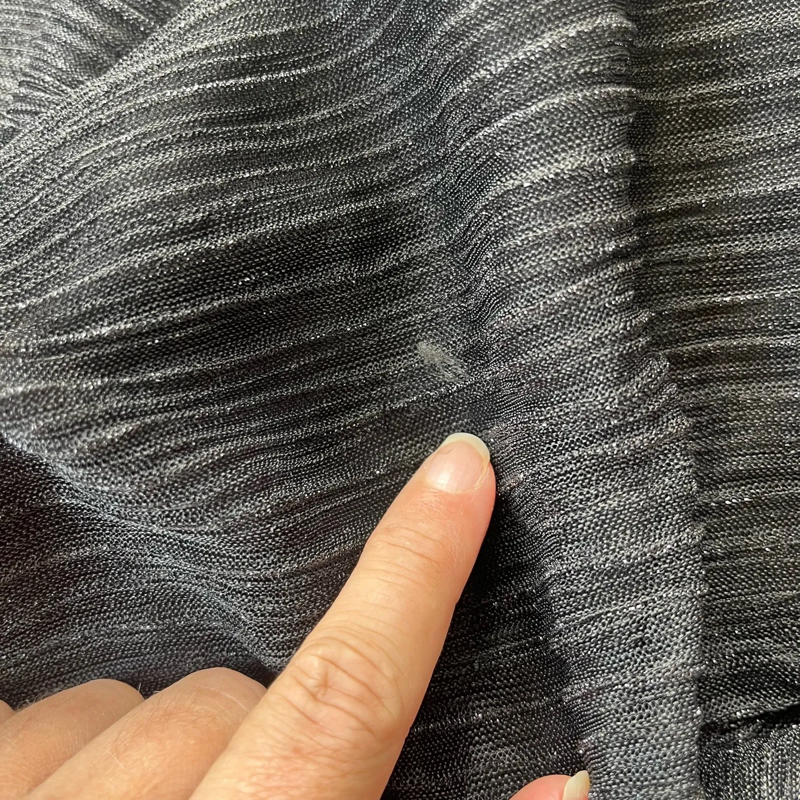 Vintage Y2K Onyx Nite Slip Dress Sz 10 Whimsigoth Vampy Shimmer Sheer Mob Wife Black - Image 9