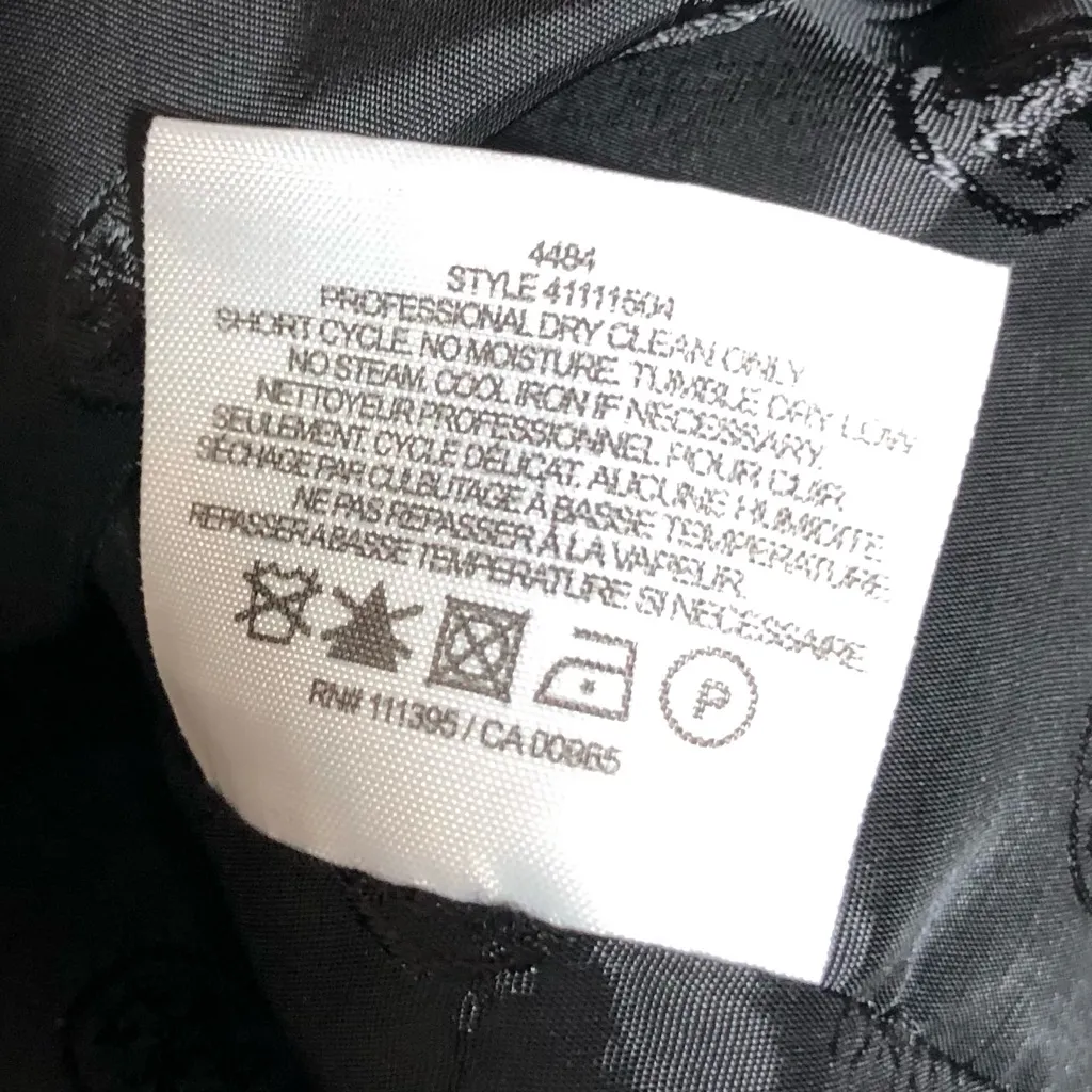 Tory Burch 100% Wool Black Tuxedo Blazer Size 8 - Image 9