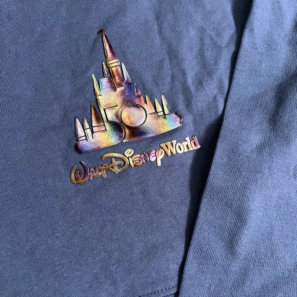Walt Disney World 50th Anniversary Purple Iridescent Spirit Jersey - size L - Image 6