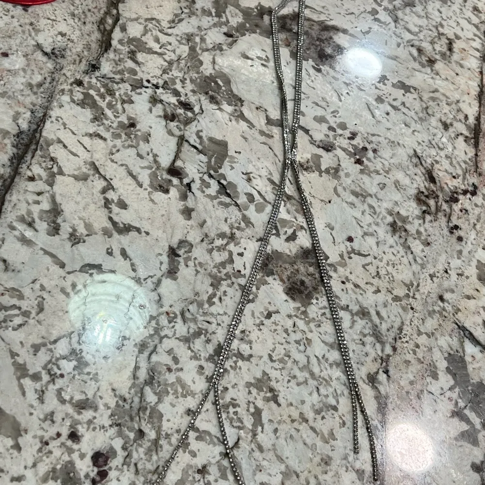 Women’s Split Double Rhinestone Necklace - Image 2