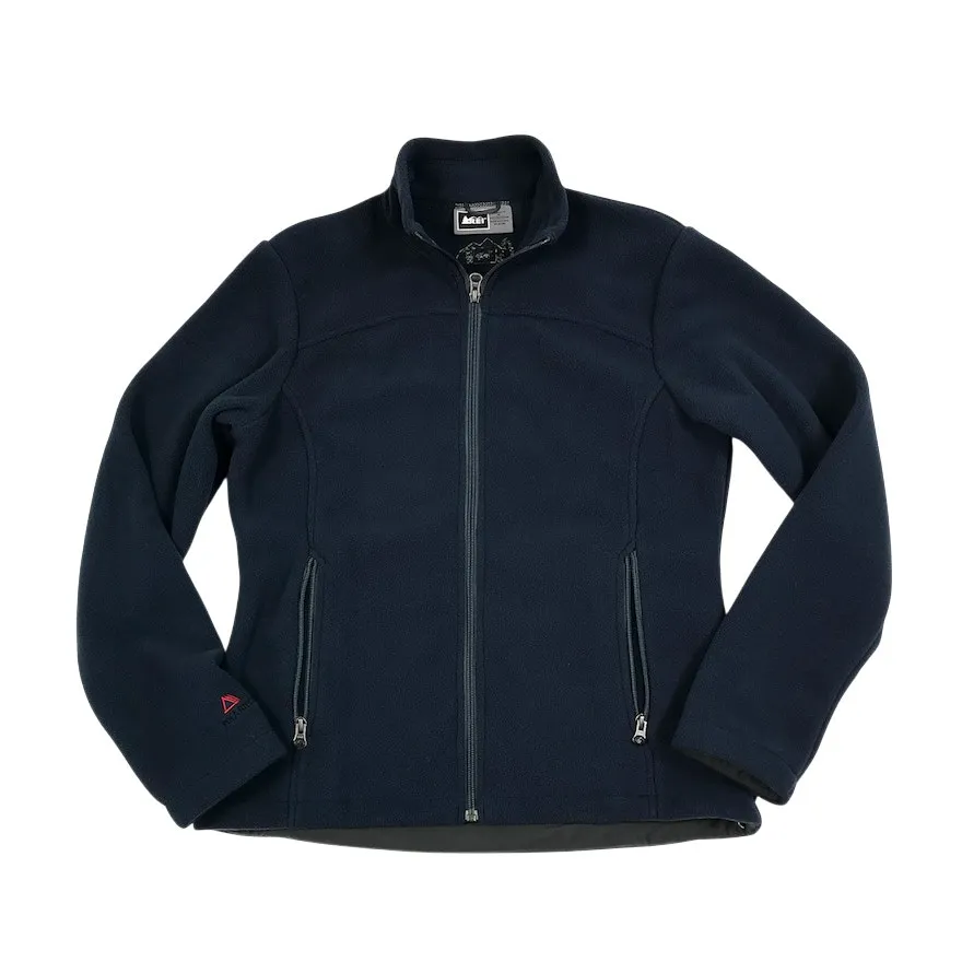 REI Polartec Fleece Full Zip Jacket Women M Blue Active Outdoor Everyday Comfort Size M - Image 4