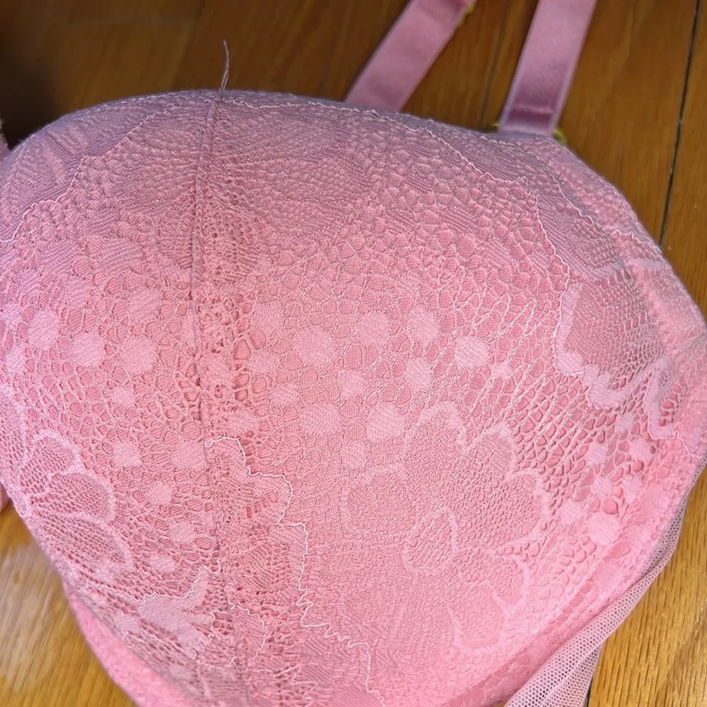 Victoria’s Secret Apple Blossom Pink Lace Lined Demi Bra - Image 3