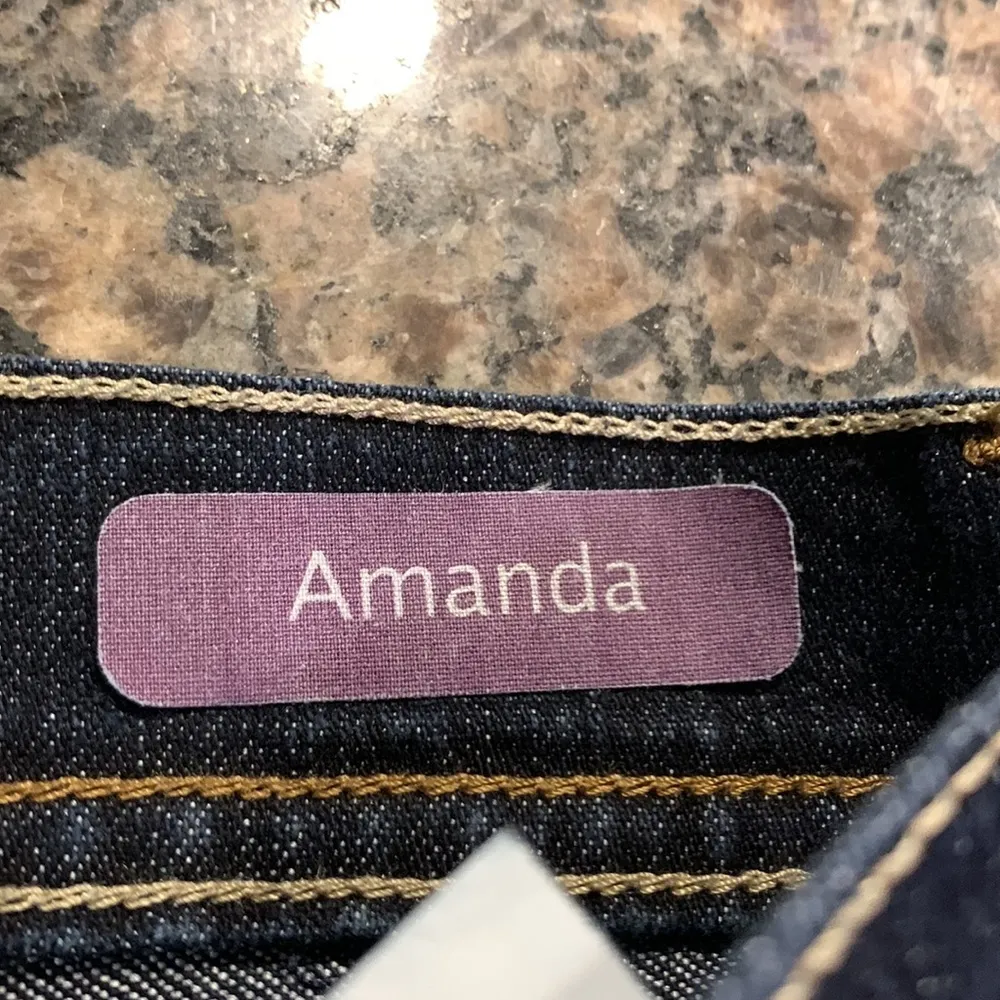 Women's VTG Vintage Gloria Vanderbilt Dark Denim Amanda Jeans Size 8P EUC #0760 - Image 7