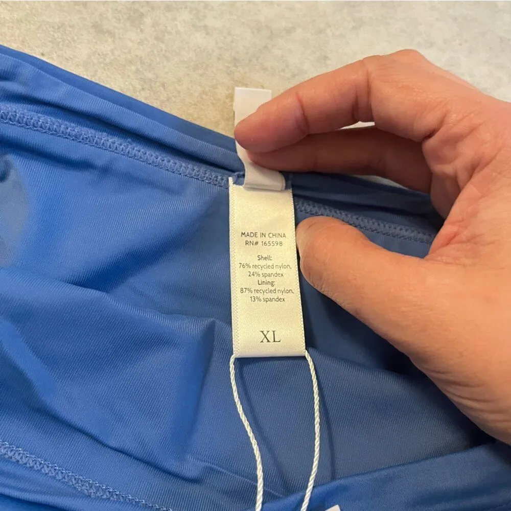 NWT Andie Swim Caicos Bikini Bottom Horizon Blue XL Wide Strap High Leg Summer - Image 8