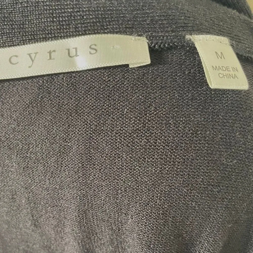 Cyrus open draped front Cardigan Size M - Image 7