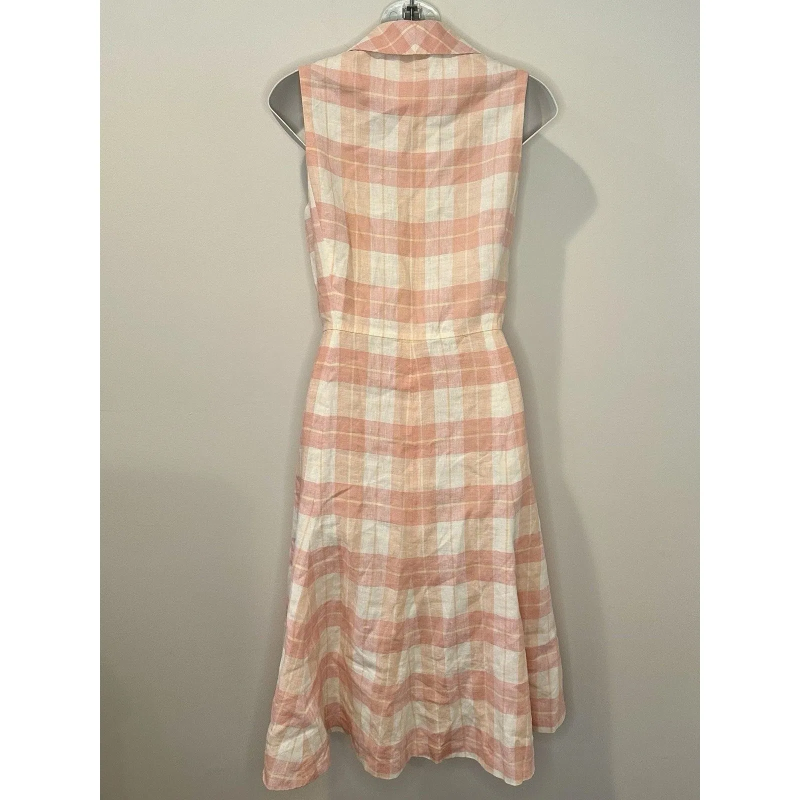 Brooks Brothers Country Club Linen Plaid Sleeveless Shirt Dress Size 8 EUC!! - Image 3
