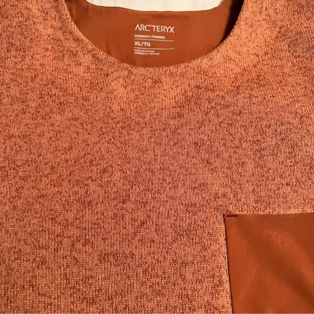 Arc’teryx Women’s Covert Pull Over Sweater, XL, Orange - Image 2