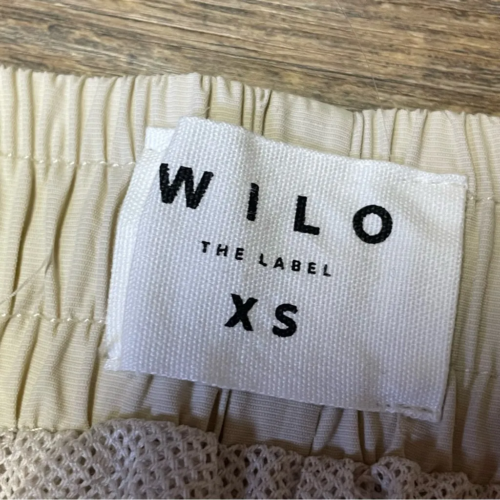 WILO The Label Anthropologie Parachute Pants Joggers Track Beige Women XS Tan - Image 7