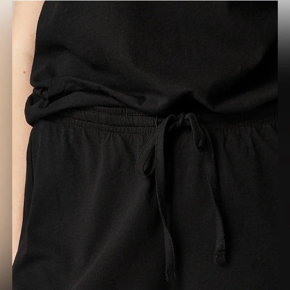 J. Crew Women’s Tissue Pajama Shorts Size M NWOT Color Black - Image 2