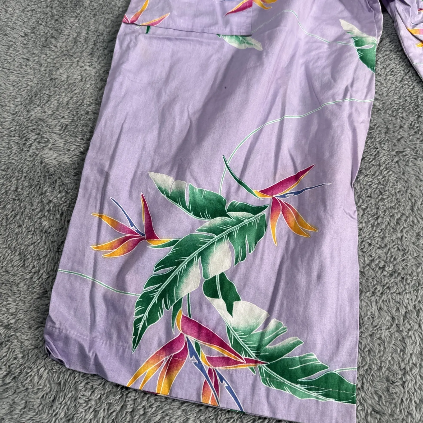 Banana Bay Trousers Pants Size Medium Palm Floral Pattern Resortwear Cropped USA - Image 12