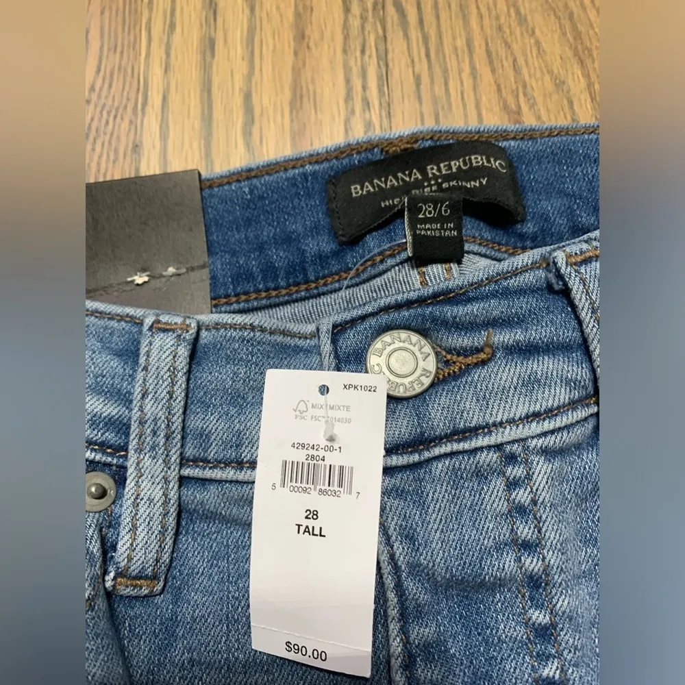 NWT Banana Republic Vintage Stretch Skinny Jeans 28/6 T - Image 7