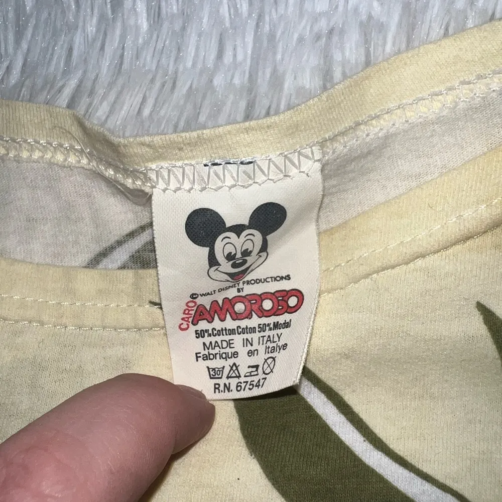 Disney Mickey Mouse Safari T-Shirt The Walt Disney Company Long Shirt RARE OSFM - Image 3
