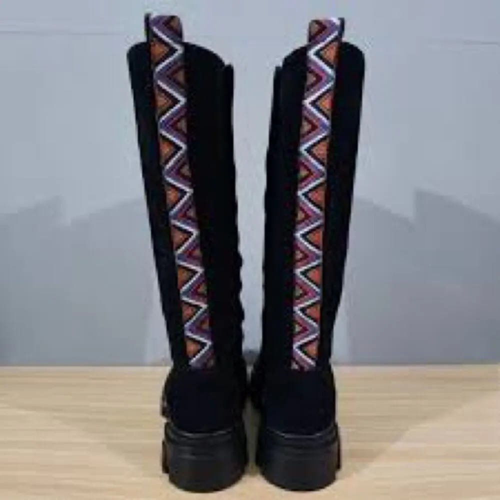 FARM RIO
Suede Grosgrain Trim Riding Boots size 6.5 (s1.15) new without box - Image 3