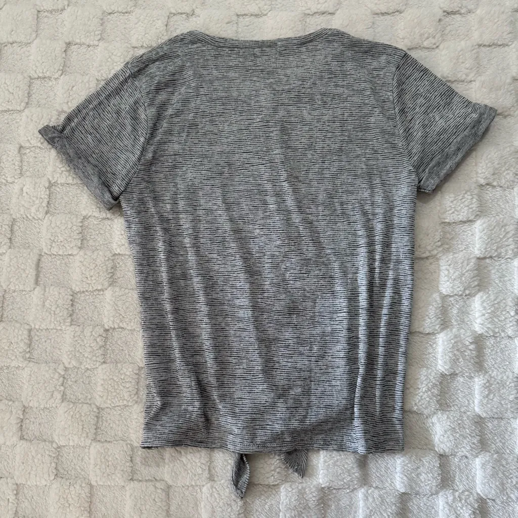 J. Crew Space Dye Tie Waist Pocket Tee Short Sleeve Top, Women’s Small NWT - Image 2