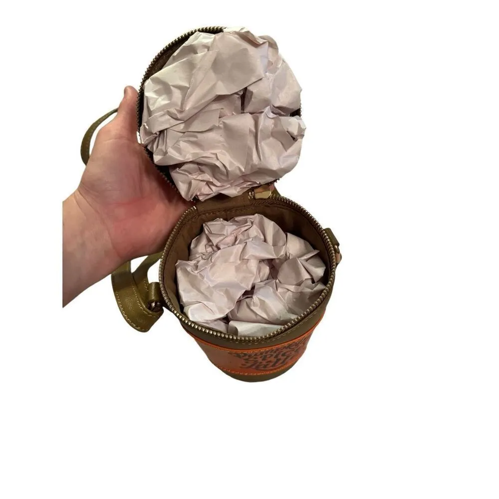 NEW TIKTOK Viral Mad Engine Pumpkin Spice Latte Novelty Crossbody Bag Glitter Pu Brown - Image 5