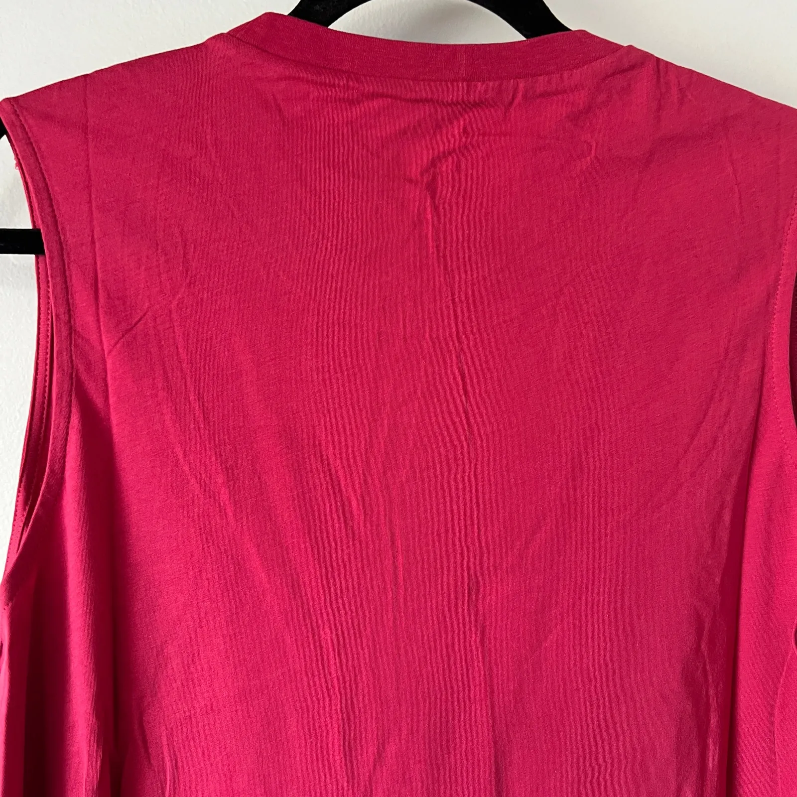 Torrid Women's Deep Pink Vintage Cotton Jersey High Neck Tank - Size 0 - NWT - Image 6